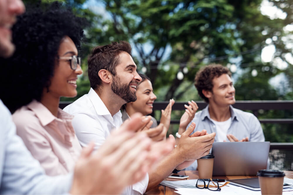 Group of People Clapping